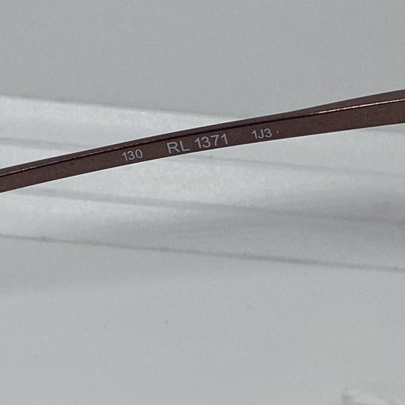 NWT Ralph Lauren RL 1371 1J3 Siena Brown Made in Italy 53-13-130 Stainless Steel main image 9